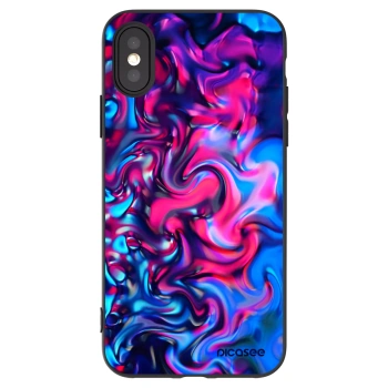 Picasee Μαύρη θήκη σιλικόνης για Apple iPhone X/XS - Redlight