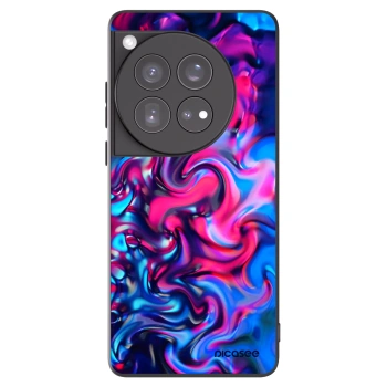 Picasee Μαύρη θήκη σιλικόνης για OnePlus 12 5G - Redlight