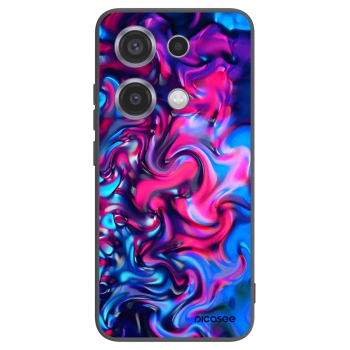 Picasee Μαύρη θήκη σιλικόνης για Xiaomi Redmi Note 14S - Redlight