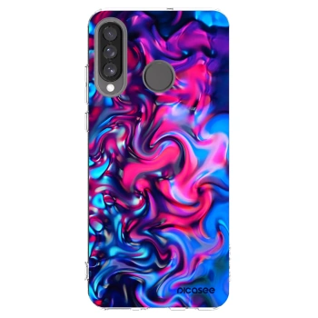Picasee διαφανής θήκη σιλικόνης Huawei P30 Lite - Redlight