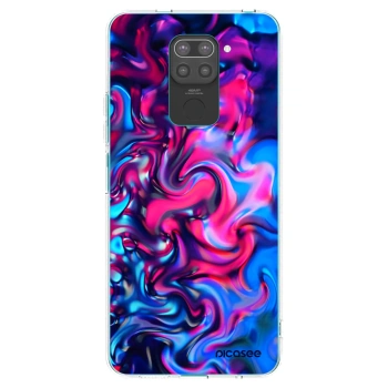 Picasee Μαύρη θήκη σιλικόνης για Xiaomi Redmi Note 9 - Redlight