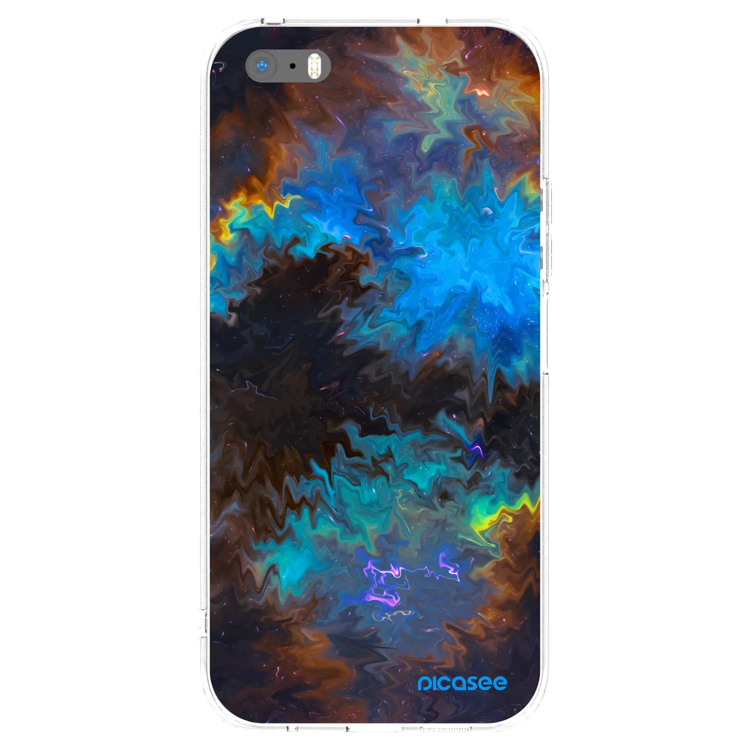 Picasee διαφανής θήκη σιλικόνης Apple iPhone 5/5S/SE - Space