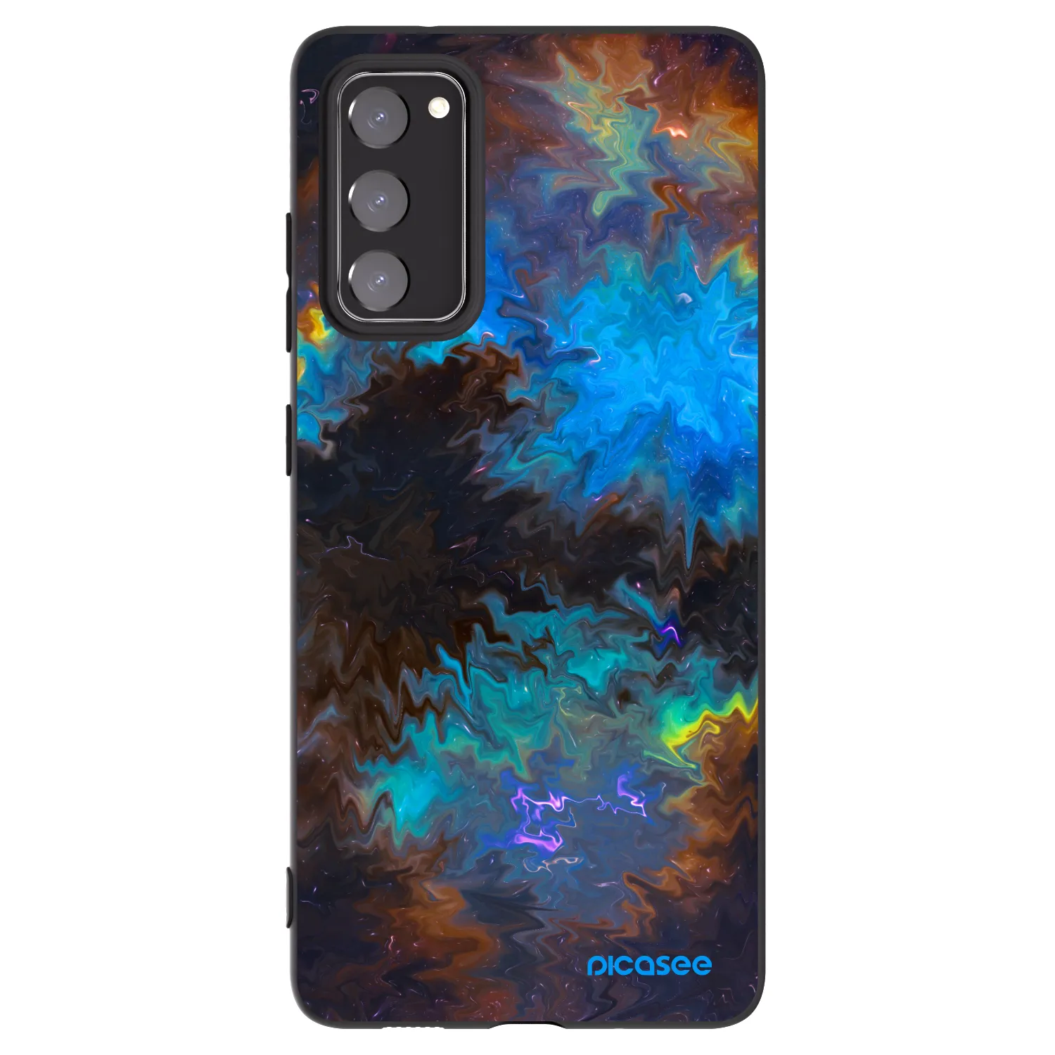 Picasee Μαύρη θήκη σιλικόνης για Samsung Galaxy S20 FE - Space