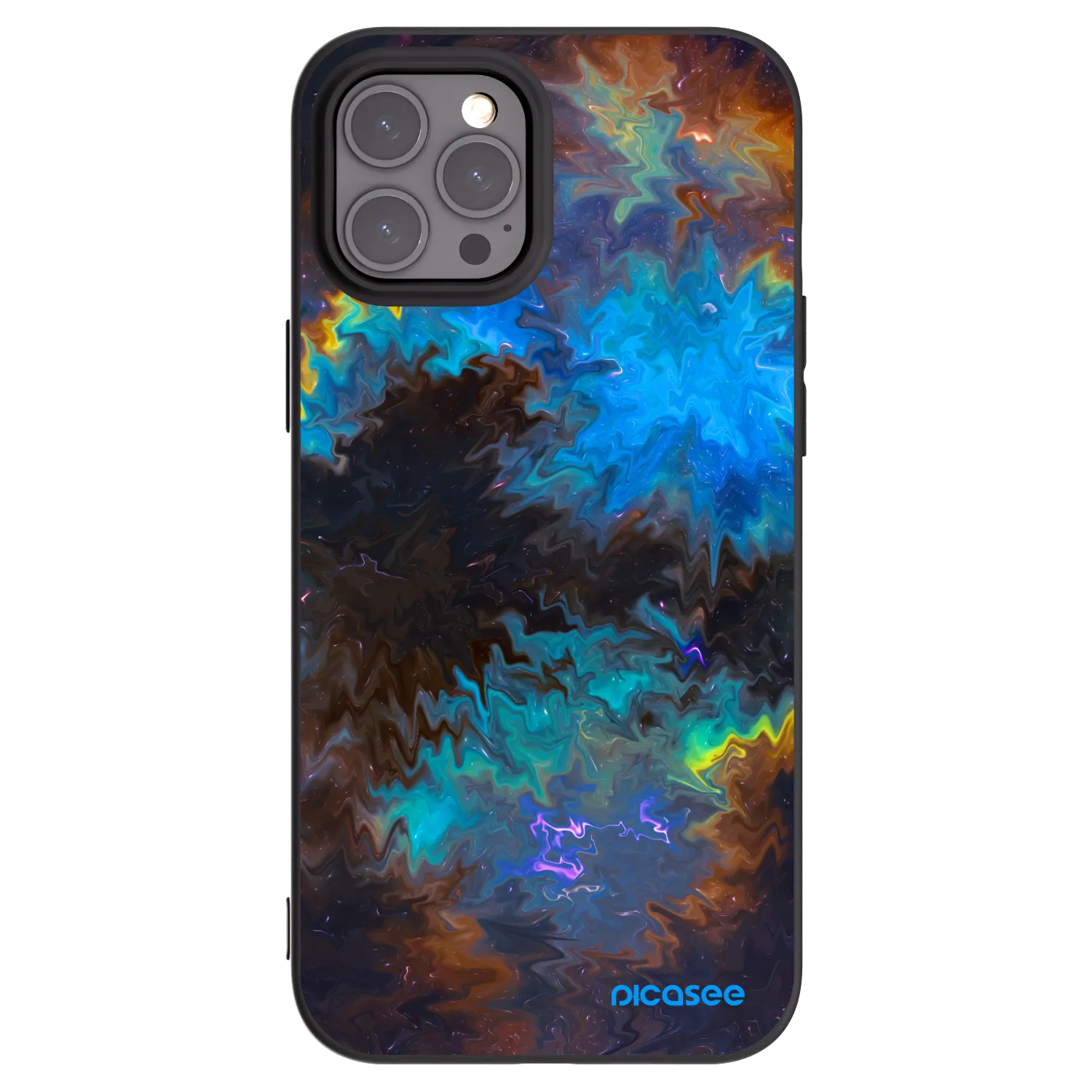 Picasee Μαύρη θήκη σιλικόνης για Apple iPhone 12 Pro Max - Space
