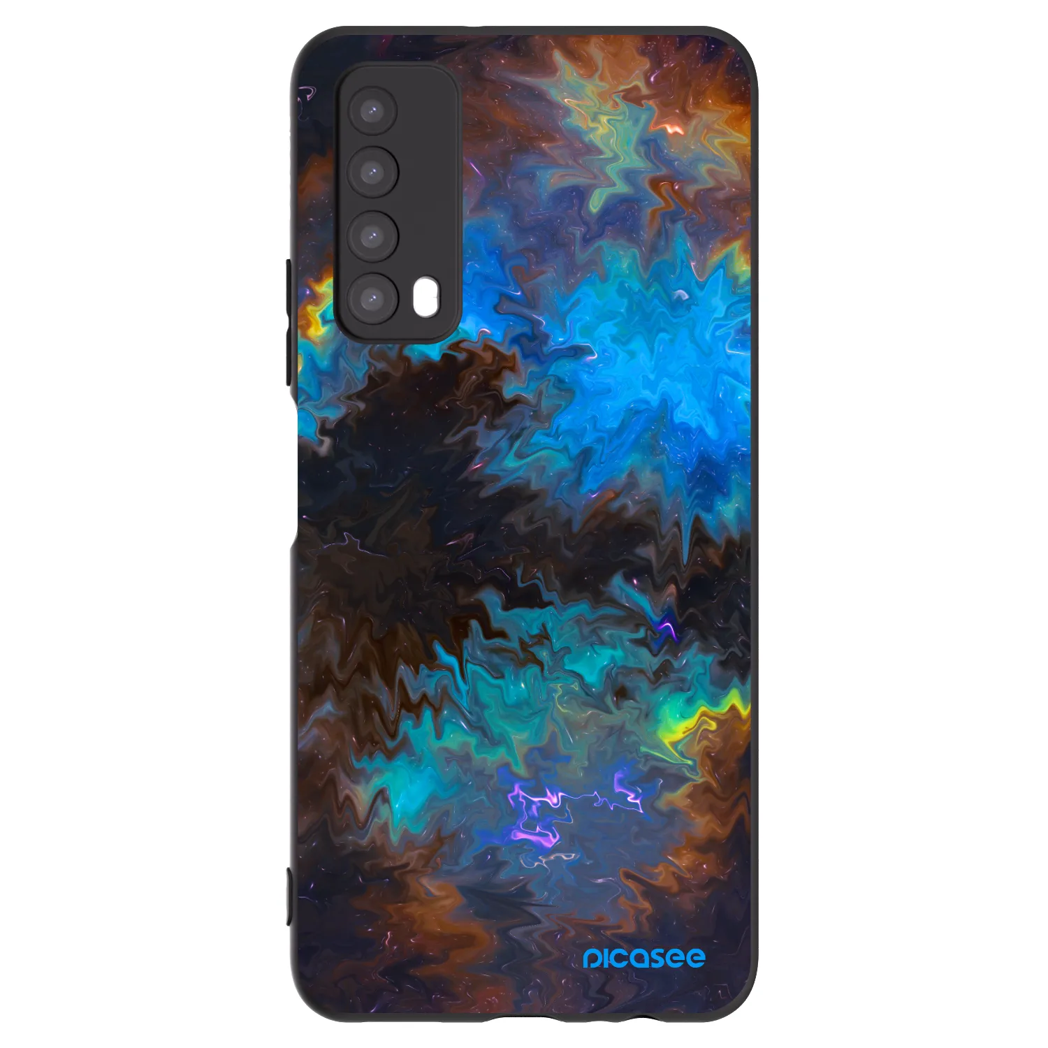 Picasee Μαύρη θήκη σιλικόνης για Huawei P Smart 2021 - Space