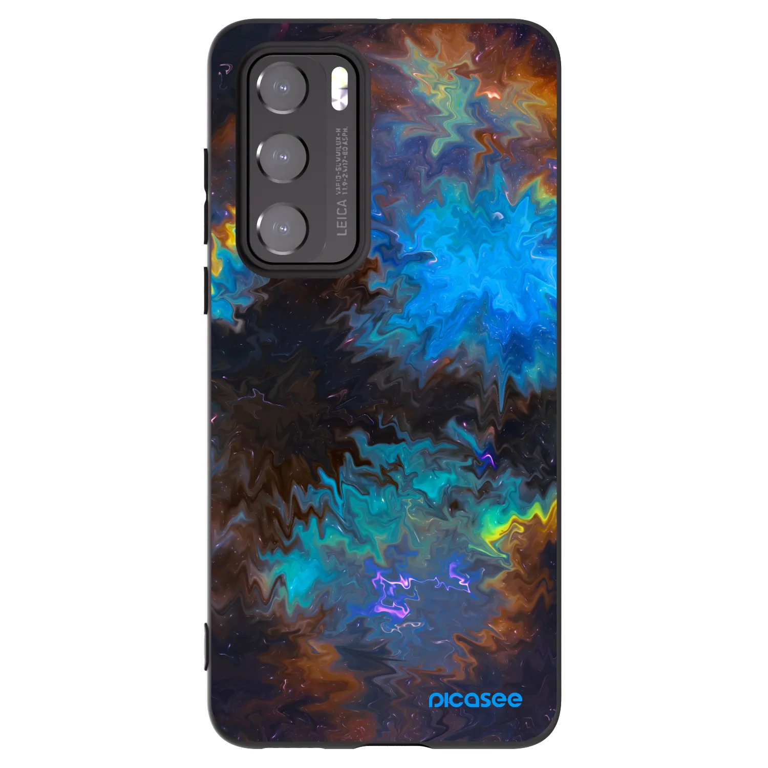 Picasee Μαύρη θήκη σιλικόνης για Huawei P40 - Space