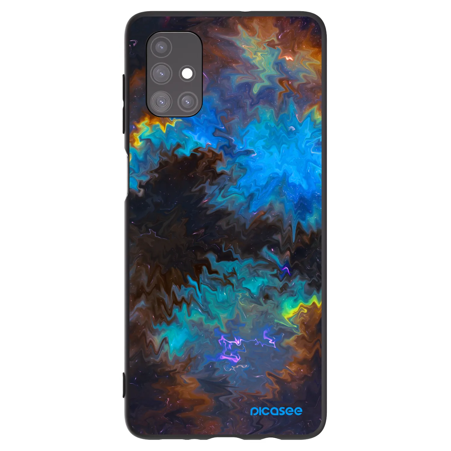 Picasee Μαύρη θήκη σιλικόνης για Samsung Galaxy M51 M515F - Space