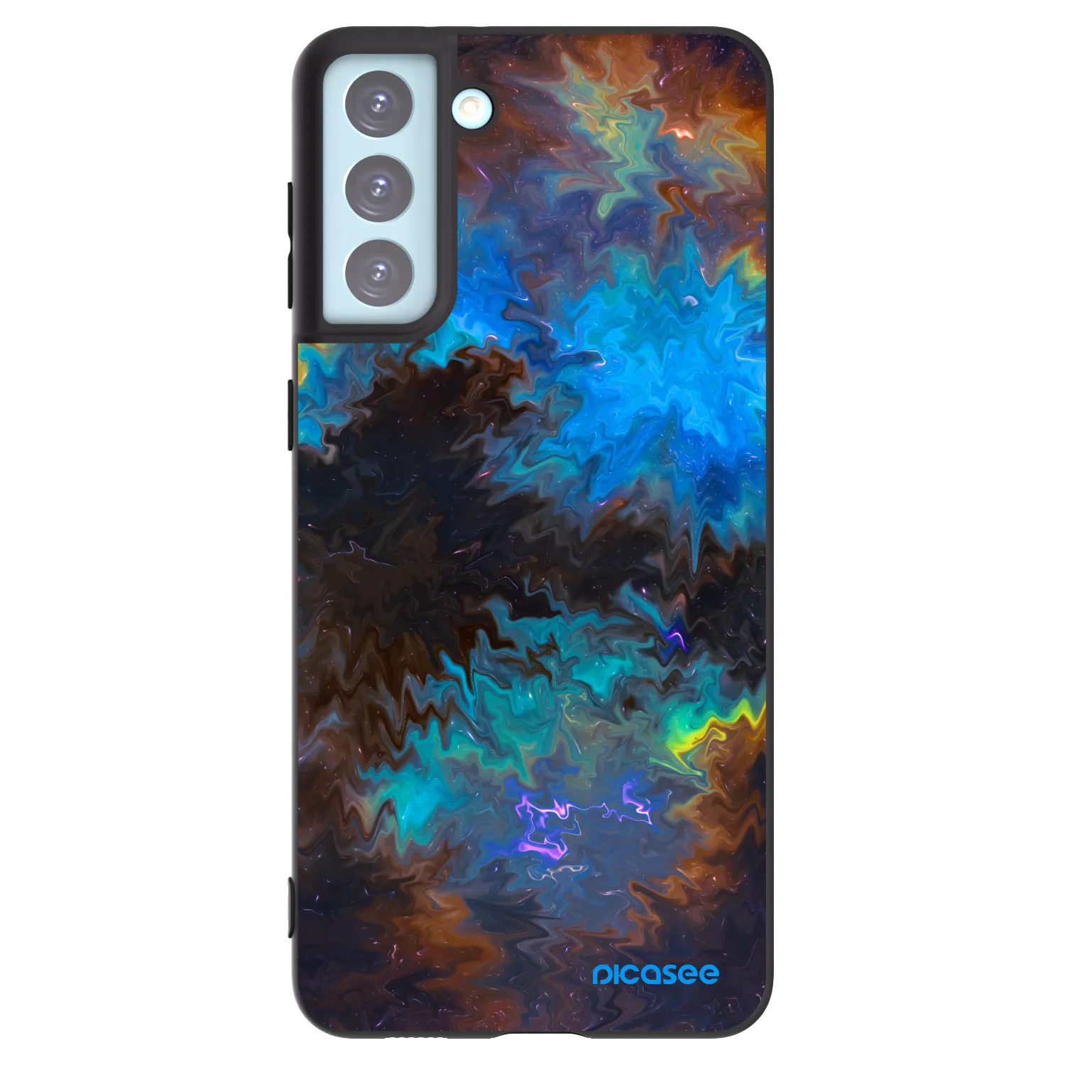 Picasee Μαύρη θήκη σιλικόνης για Samsung Galaxy S21+ 5G G996F - Space