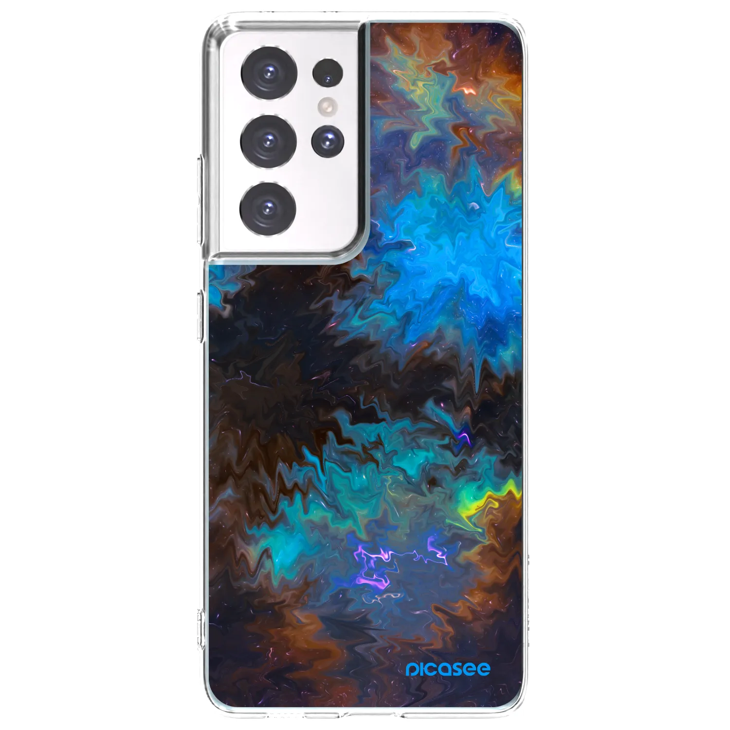 Picasee διαφανής θήκη σιλικόνης Samsung Galaxy S21 Ultra 5G G998B - Space