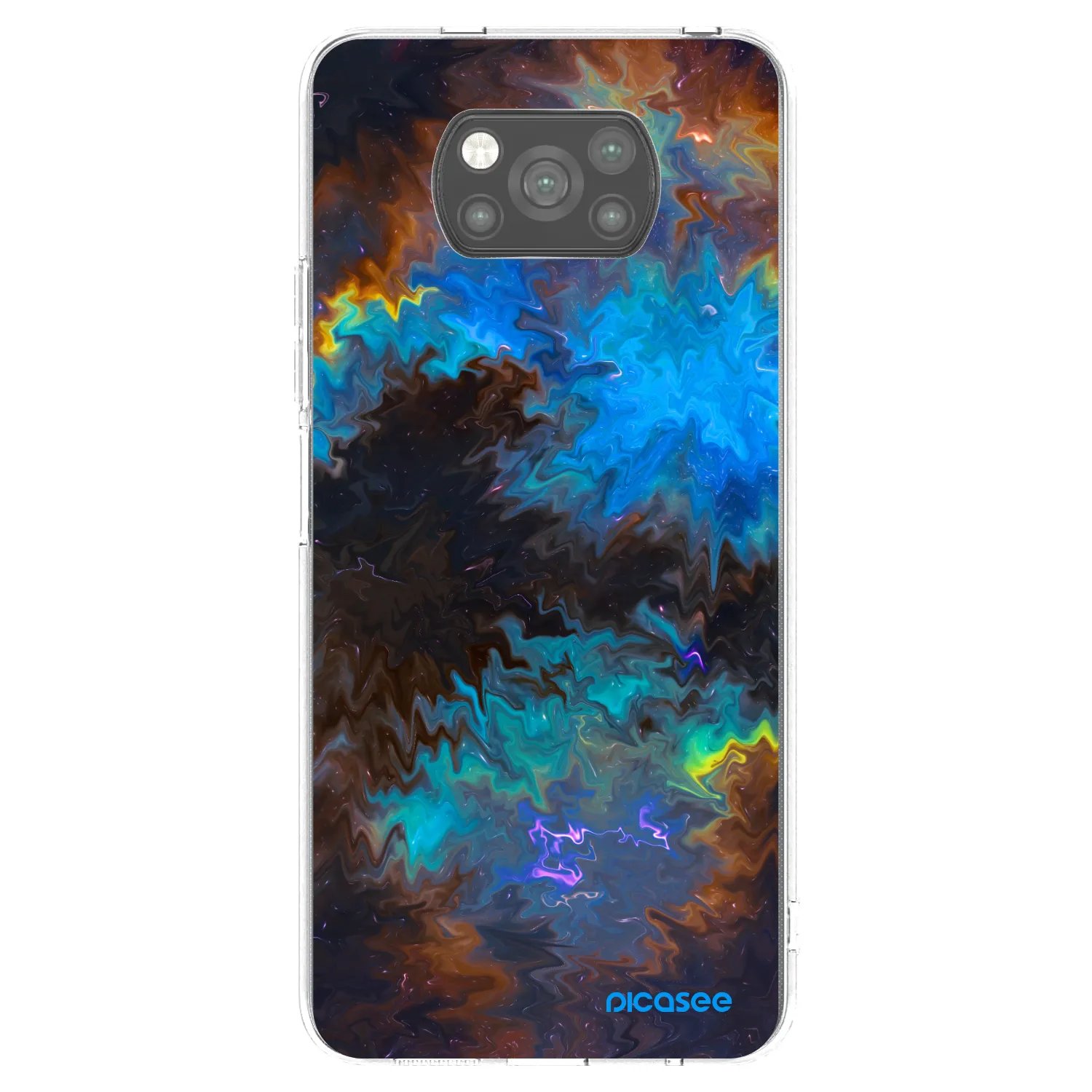 Picasee Μαύρη θήκη σιλικόνης για Xiaomi Poco X3 Pro - Space