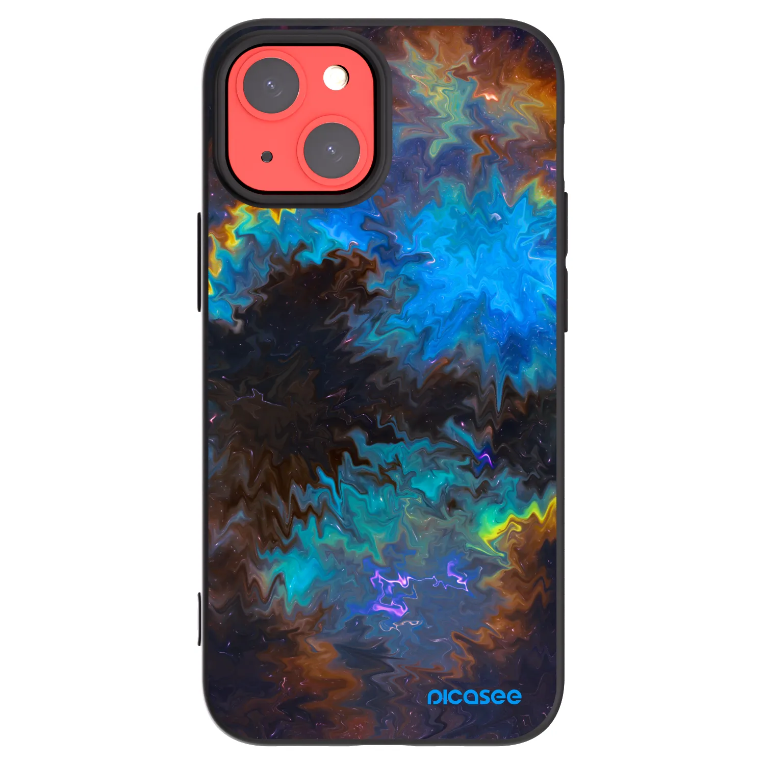 Picasee Μαύρη θήκη σιλικόνης για Apple iPhone 13 mini - Space