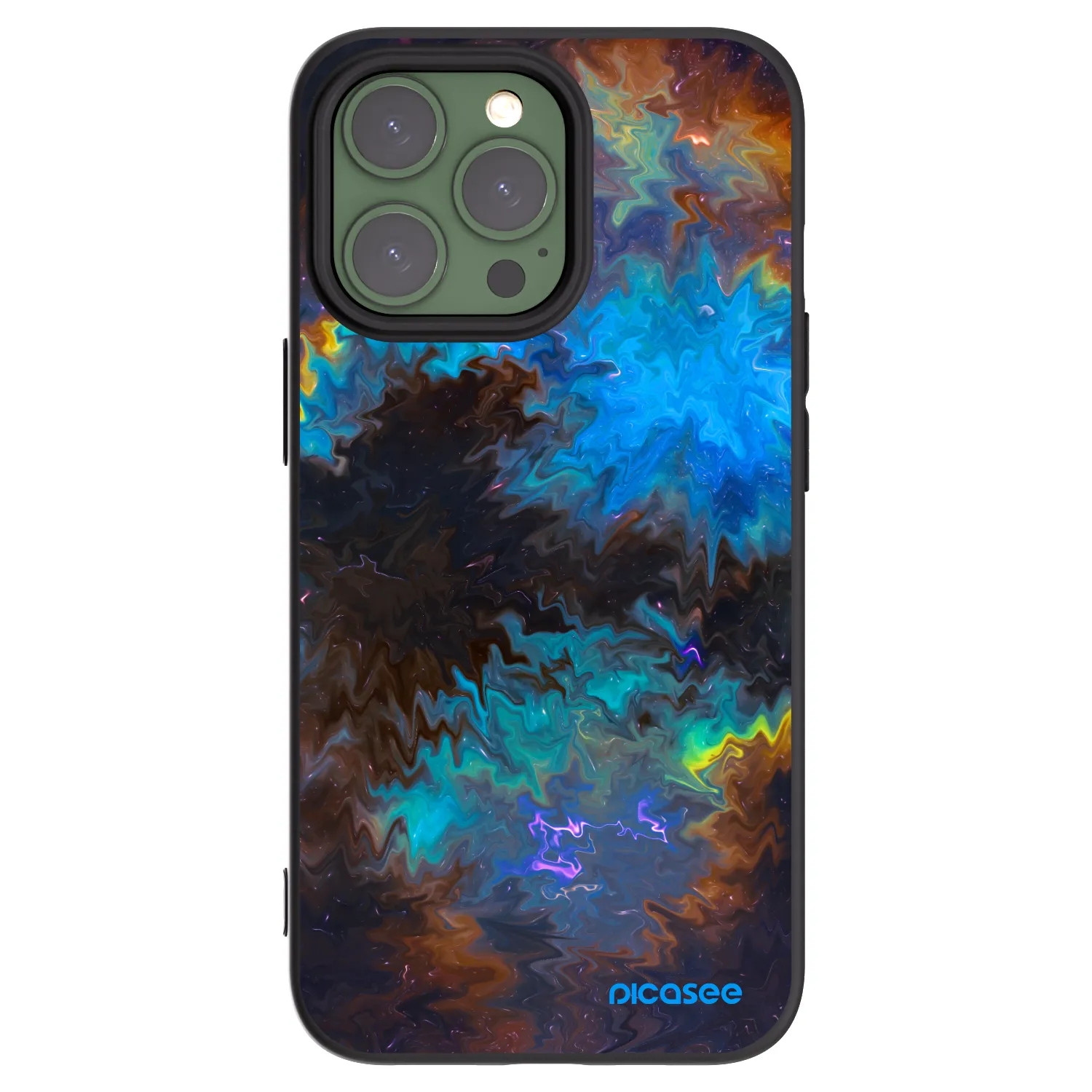 Picasee Μαύρη θήκη σιλικόνης για Apple iPhone 13 Pro - Space