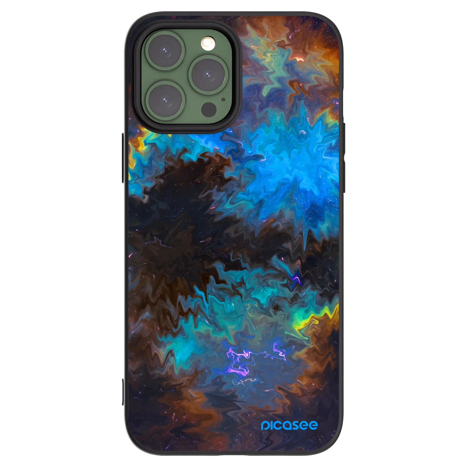 Picasee Μαύρη θήκη σιλικόνης για Apple iPhone 13 Pro Max - Space