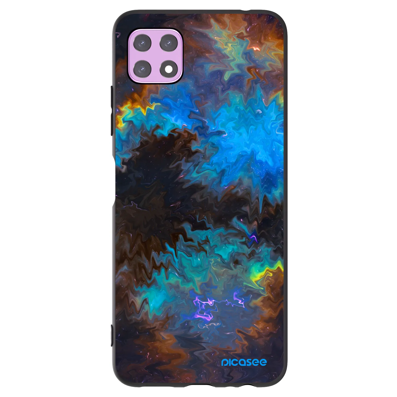 Picasee Μαύρη θήκη σιλικόνης για Samsung Galaxy A22 A226B 5G - Space