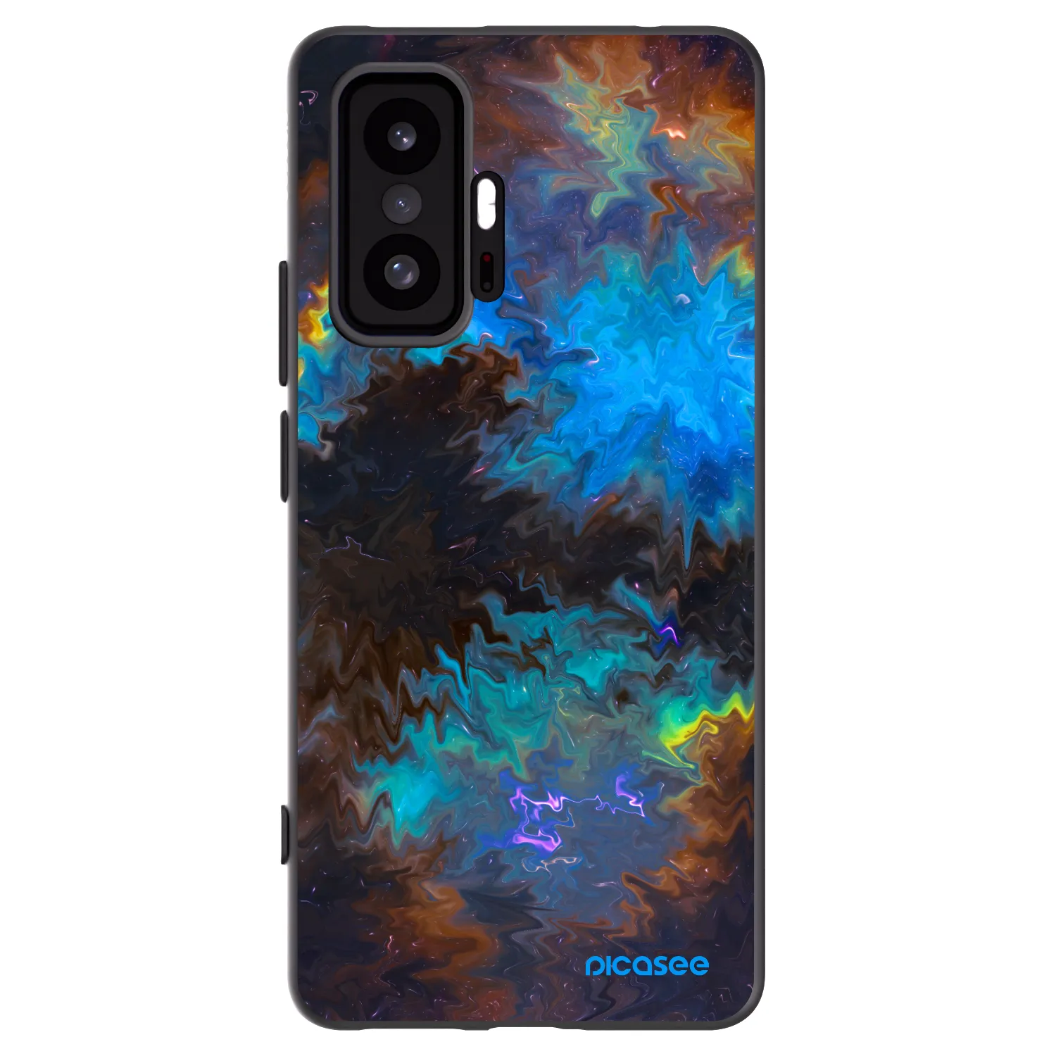 Picasee Μαύρη θήκη σιλικόνης για Xiaomi 11T - Space
