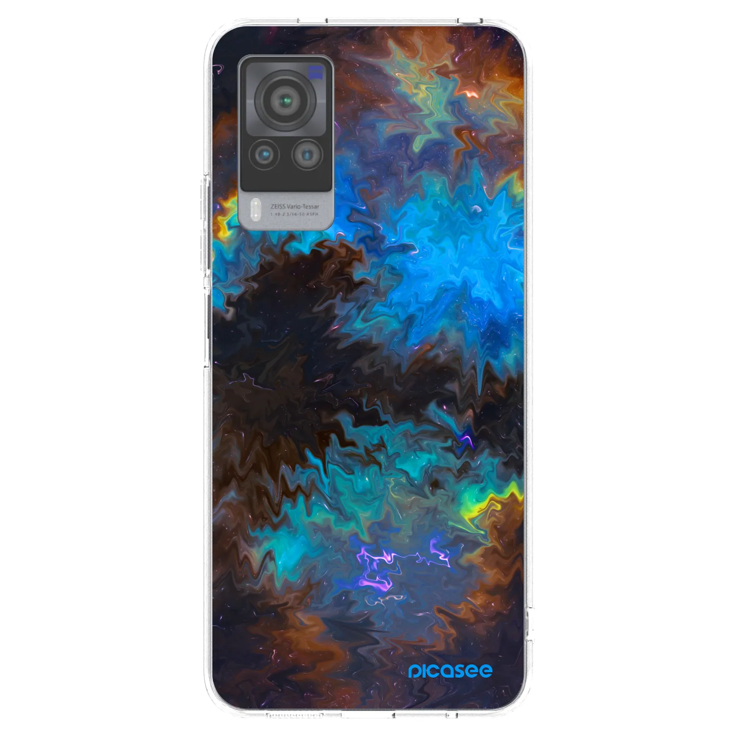 Picasee διαφανής θήκη σιλικόνης Vivo X60 Pro 5G - Space