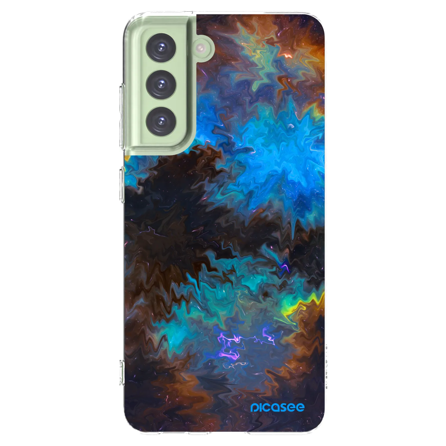 Picasee διαφανής θήκη σιλικόνης Samsung Galaxy S21 FE 5G - Space