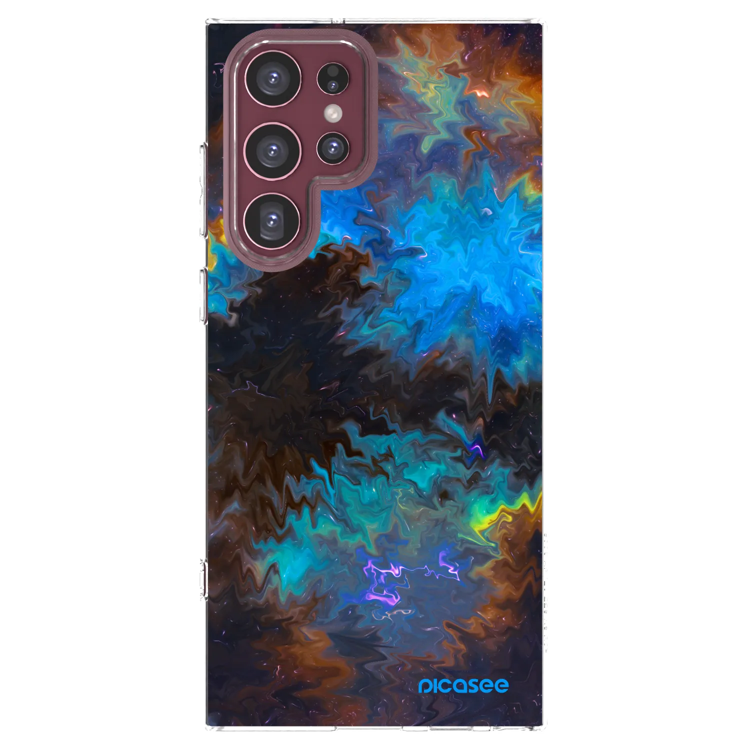 Picasee διαφανής θήκη σιλικόνης Samsung Galaxy S22 Ultra 5G - Space