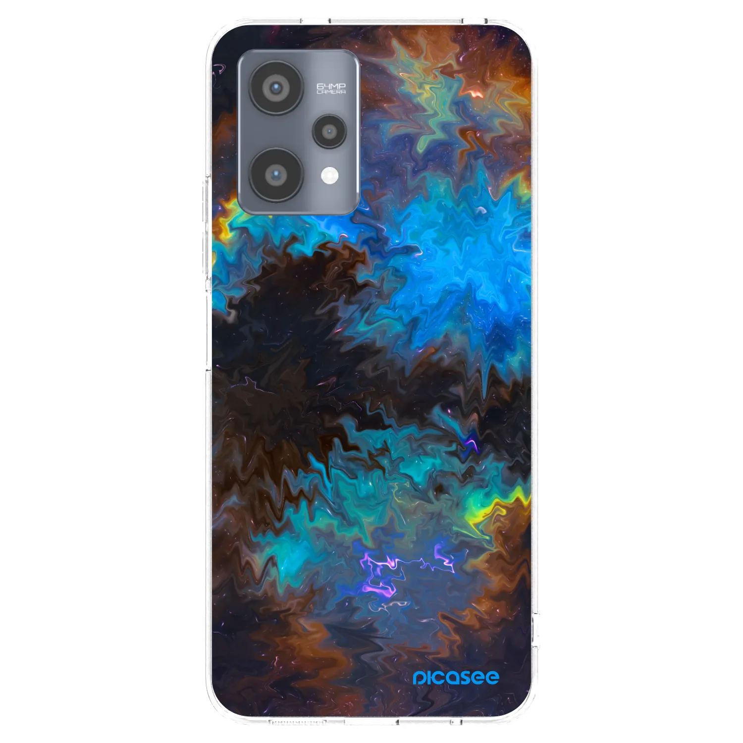 Picasee διαφανής θήκη σιλικόνης Realme 9 Pro 5G - Space