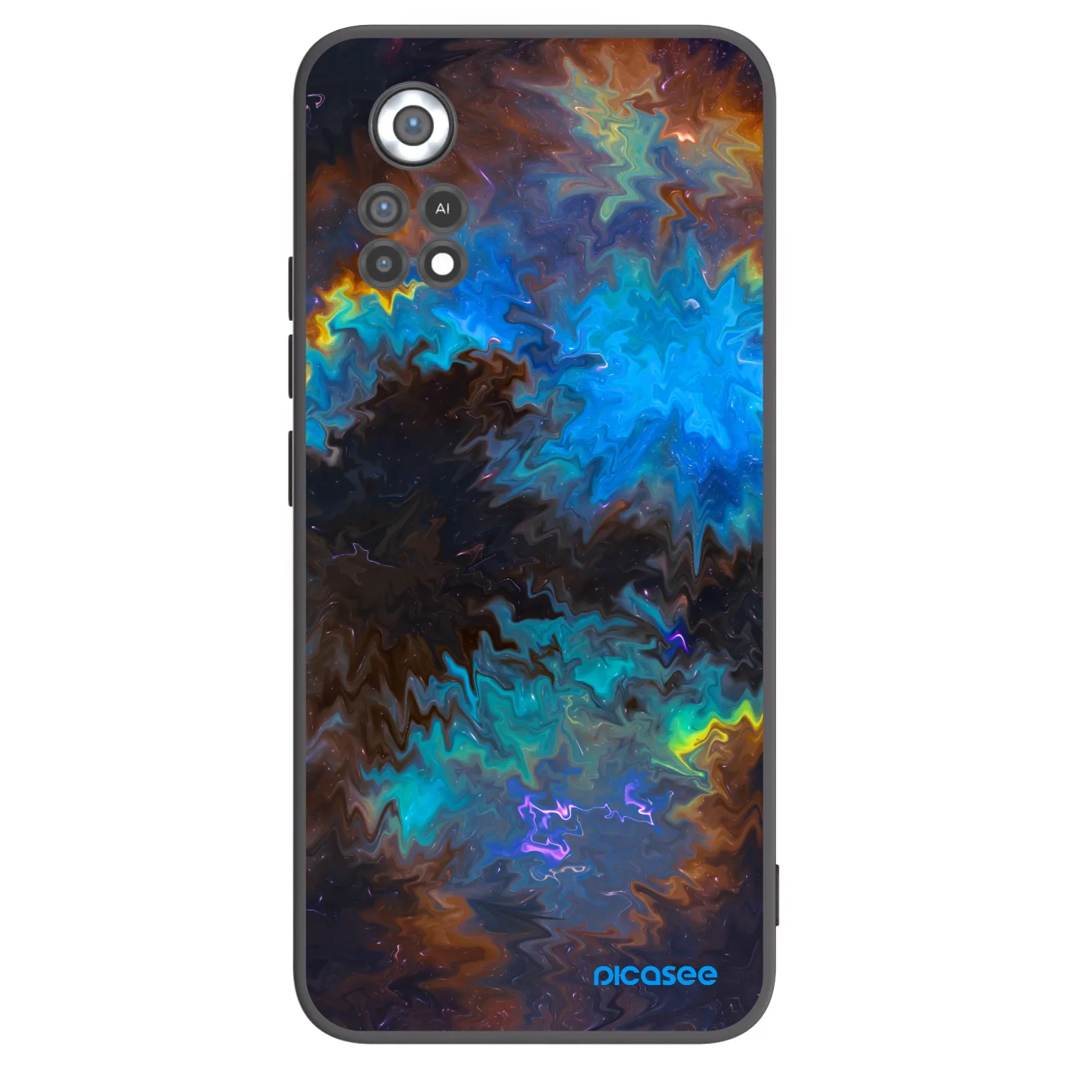 Picasee Μαύρη θήκη σιλικόνης για Xiaomi Poco X4 Pro 5G - Space