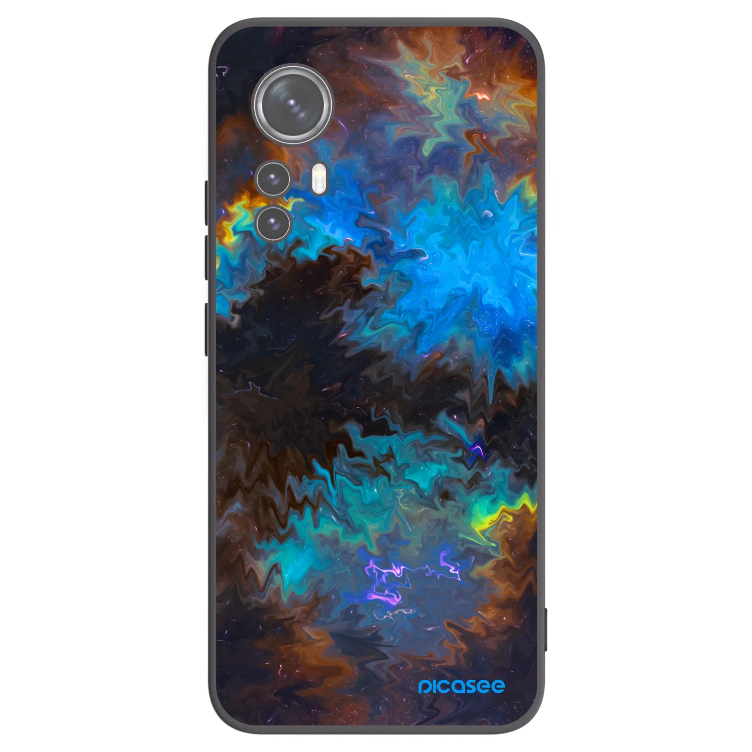 Picasee Μαύρη θήκη σιλικόνης για Xiaomi 12 - Space