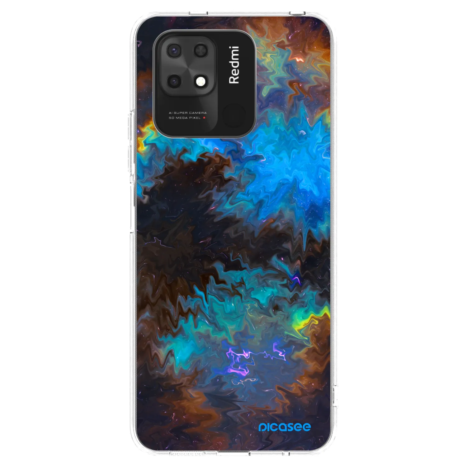 Picasee διαφανής θήκη σιλικόνης Xiaomi Redmi 10C - Space