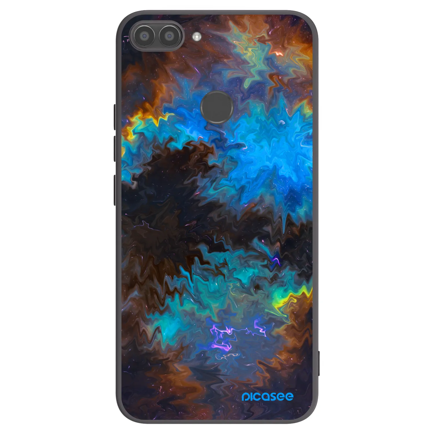 Picasee Μαύρη θήκη σιλικόνης για Huawei P Smart - Space