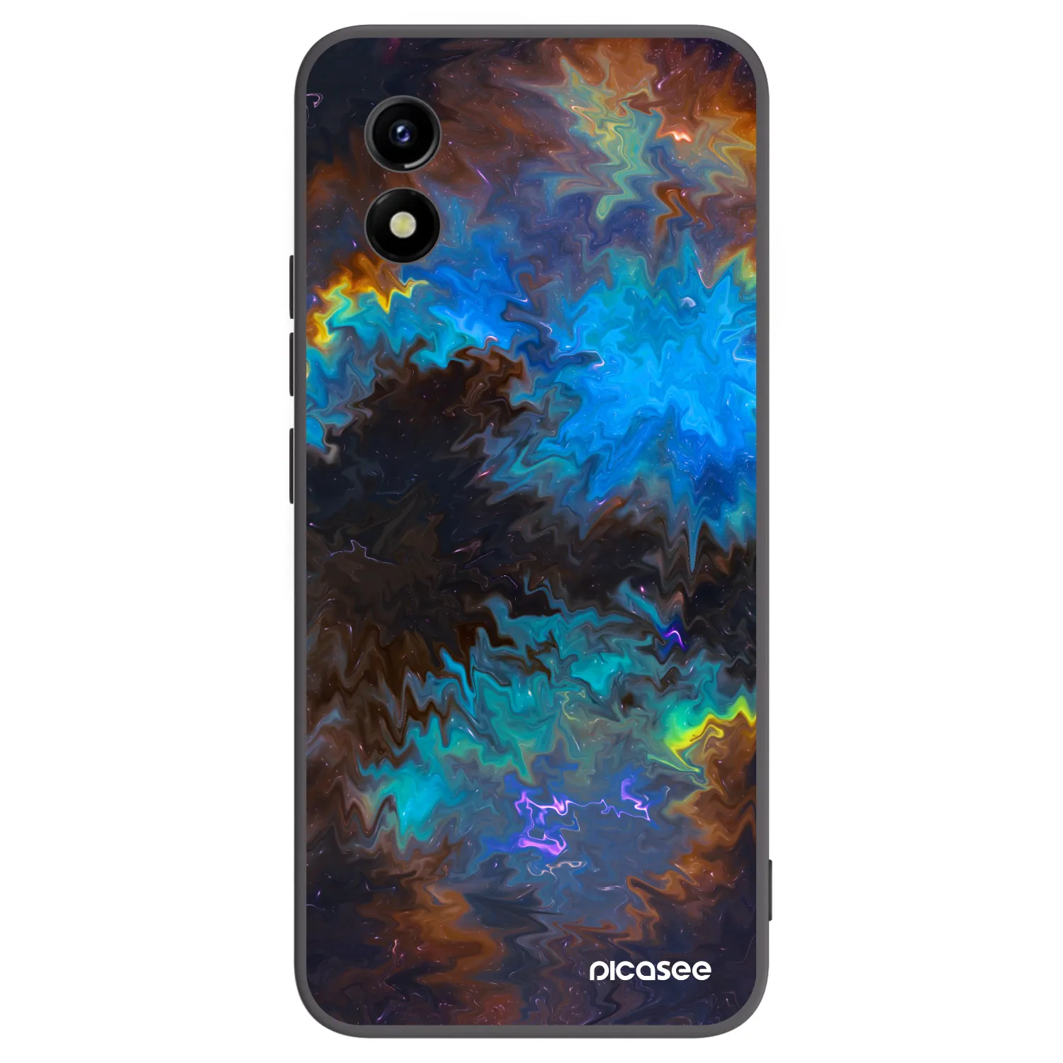 Picasee Μαύρη θήκη σιλικόνης για Vivo Y01 - Space