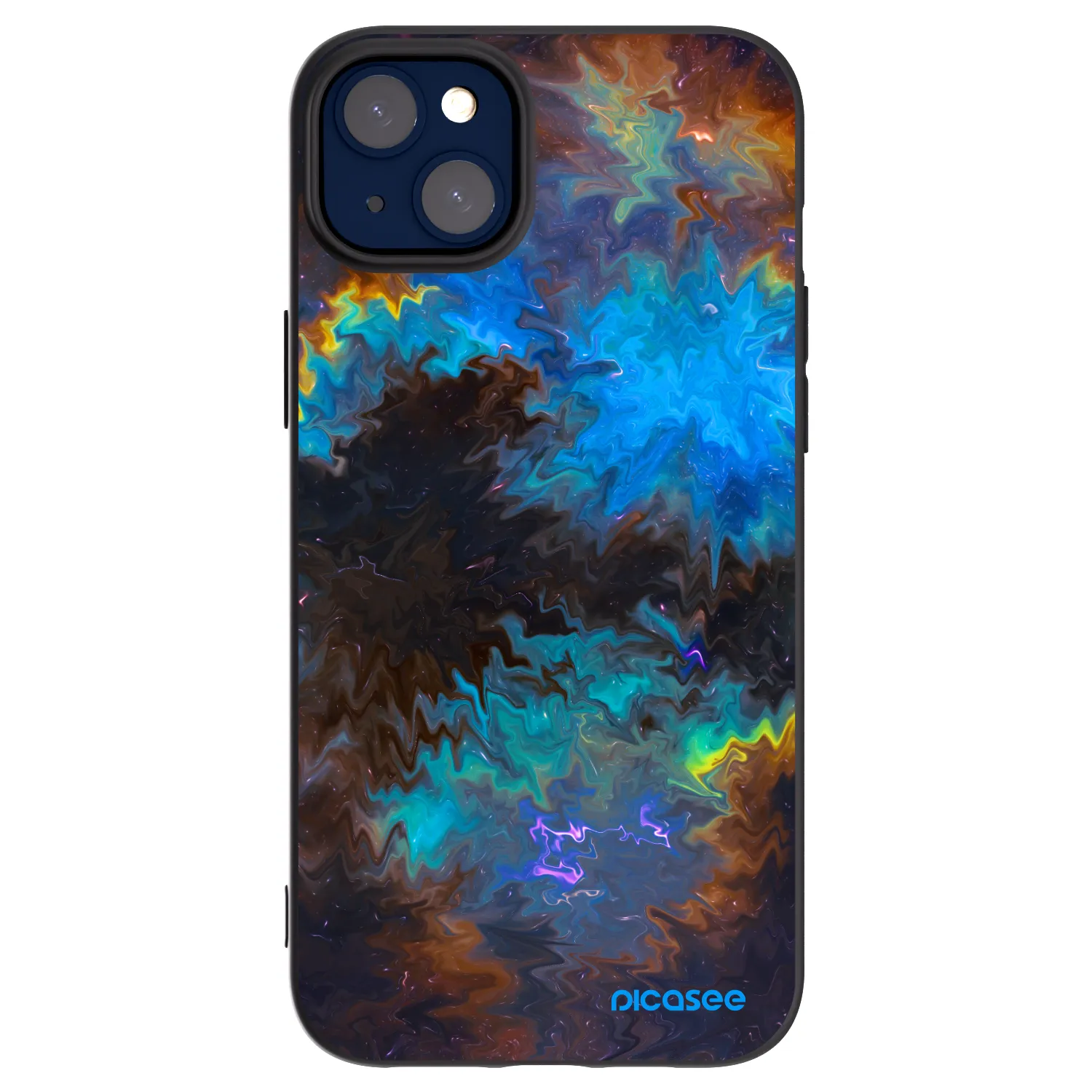 Picasee Μαύρη θήκη σιλικόνης για Apple iPhone 14 Plus - Space
