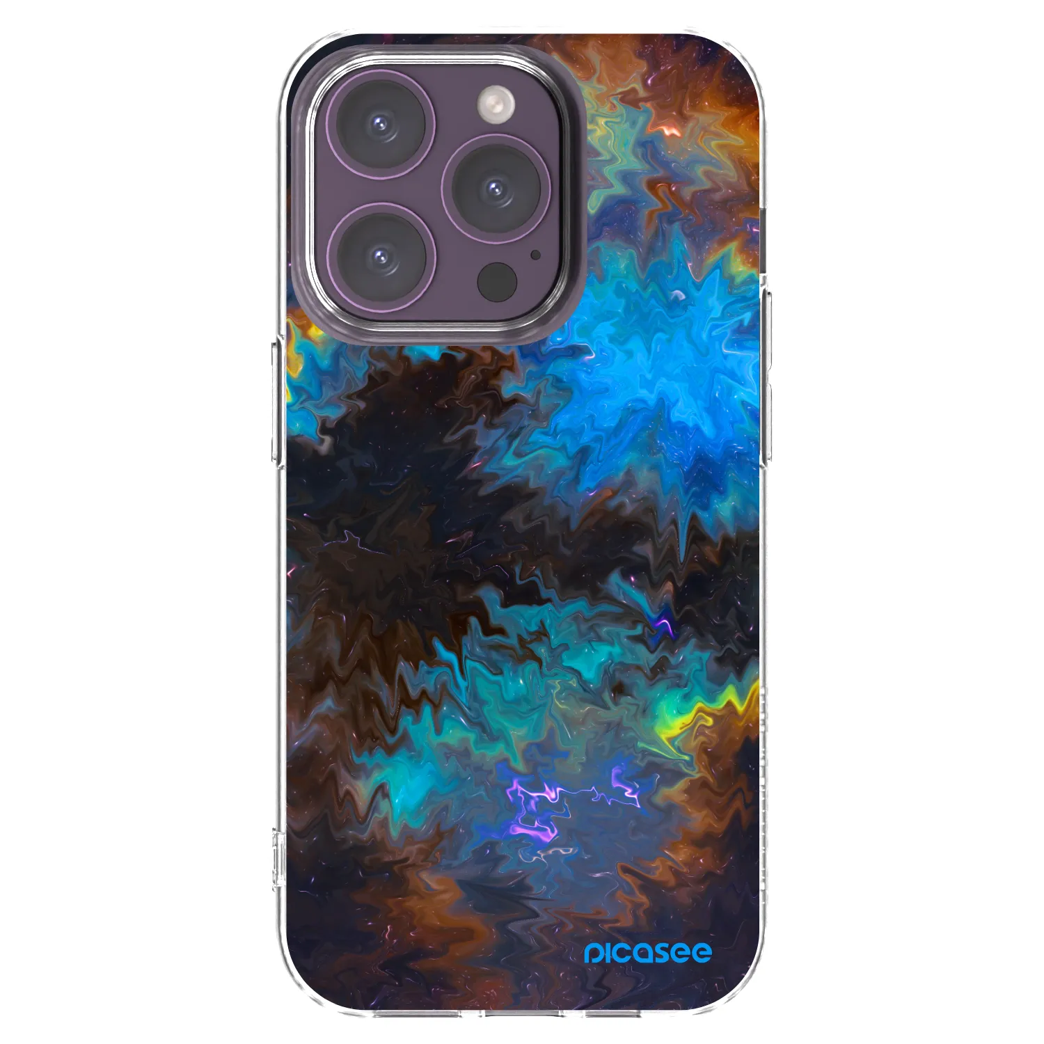Picasee διαφανής θήκη σιλικόνης Apple iPhone 14 Pro - Space