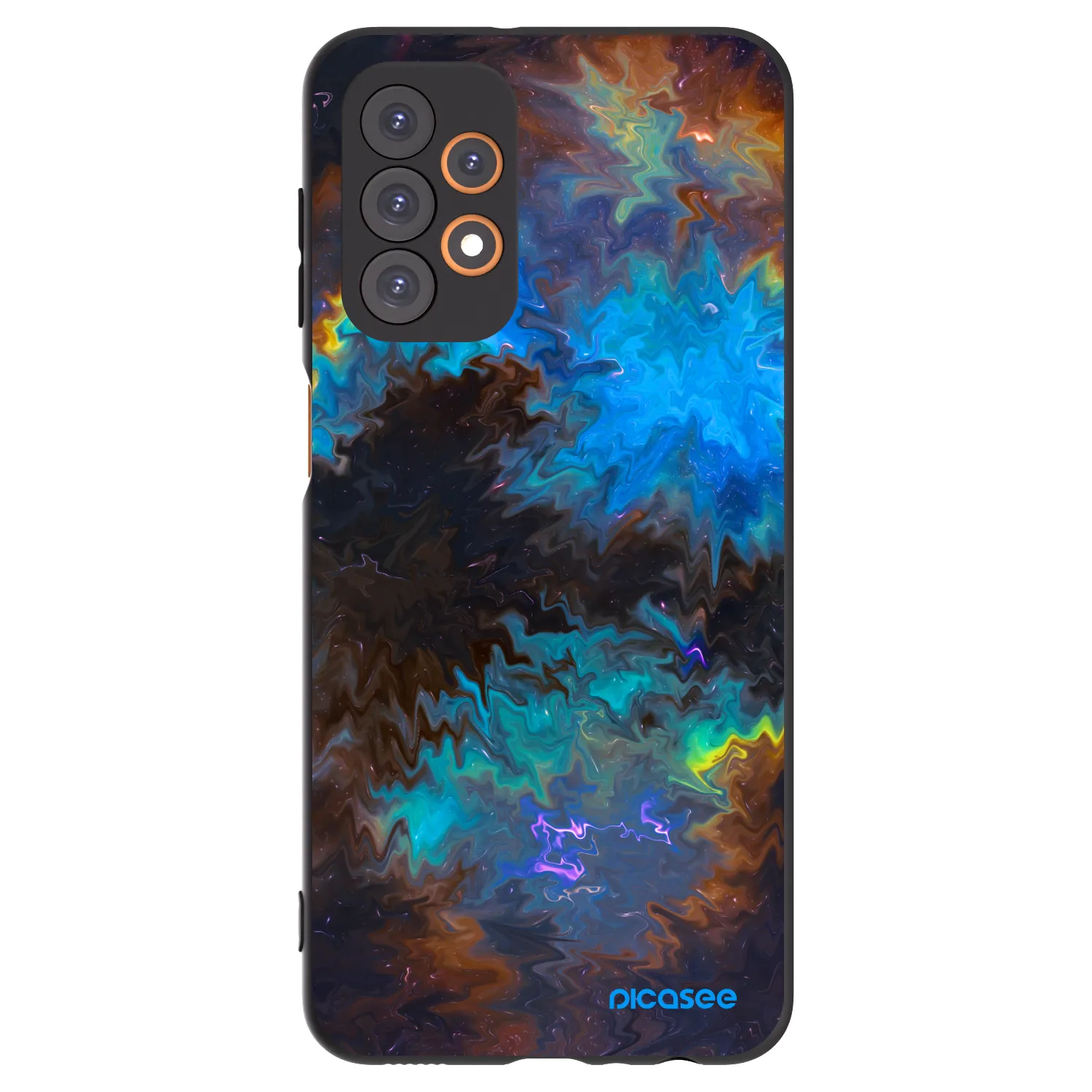 Picasee Μαύρη θήκη σιλικόνης για Samsung Galaxy A23 A235F 4G - Space