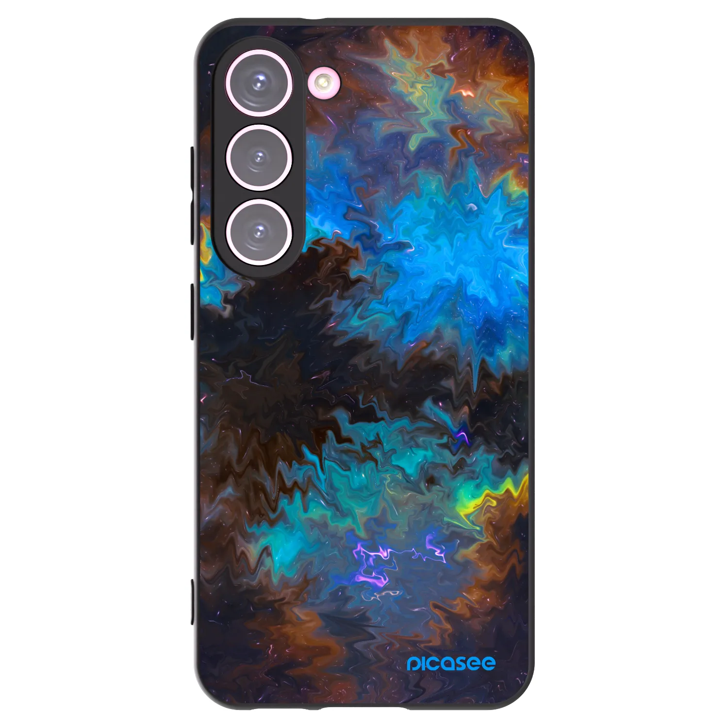 Picasee Μαύρη θήκη σιλικόνης για Samsung Galaxy S23 5G - Space