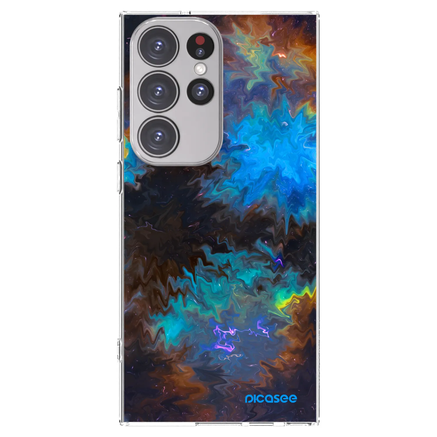 Picasee διαφανής θήκη σιλικόνης Samsung Galaxy S23 Ultra 5G - Space