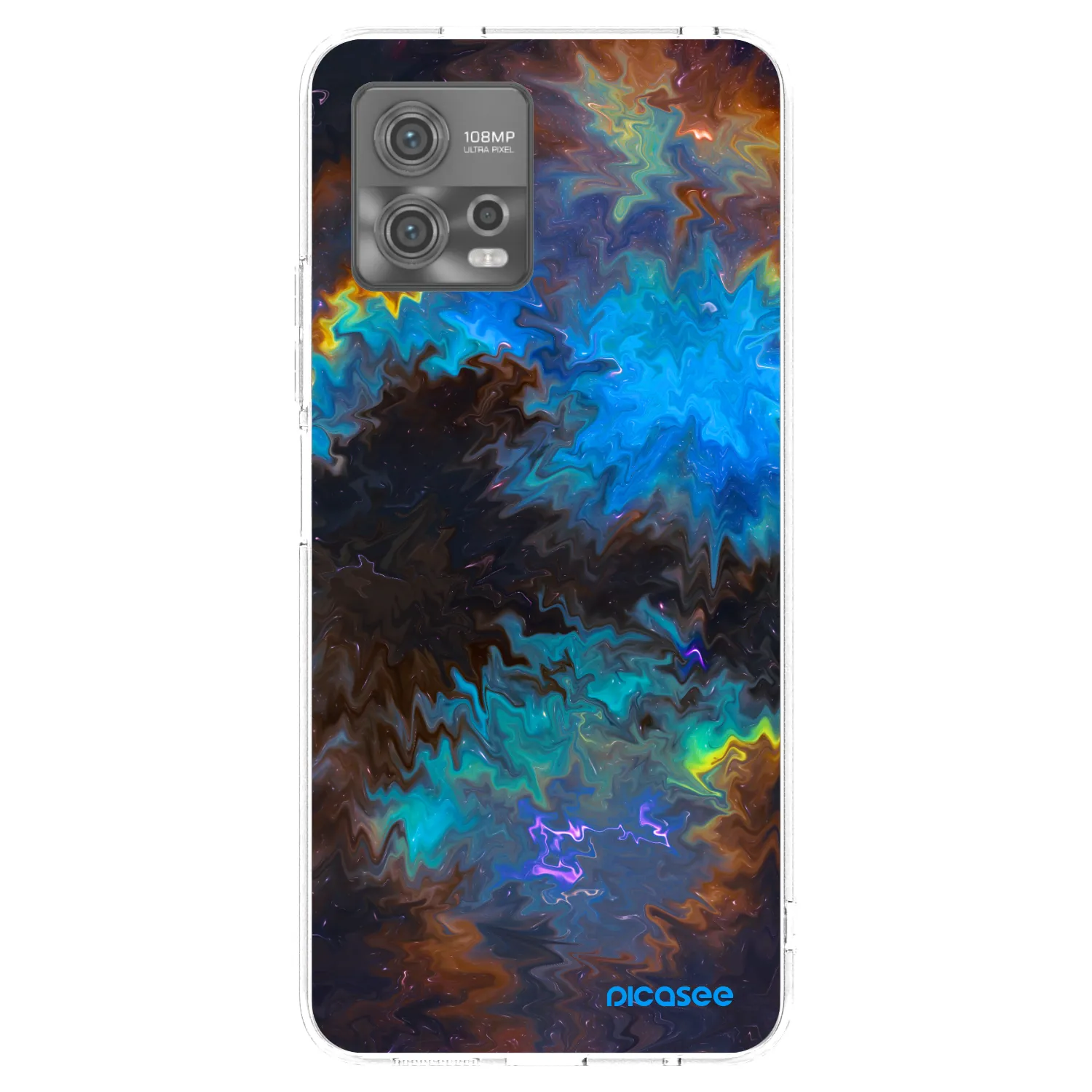 Picasee διαφανής θήκη σιλικόνης Motorola Moto G72 - Space