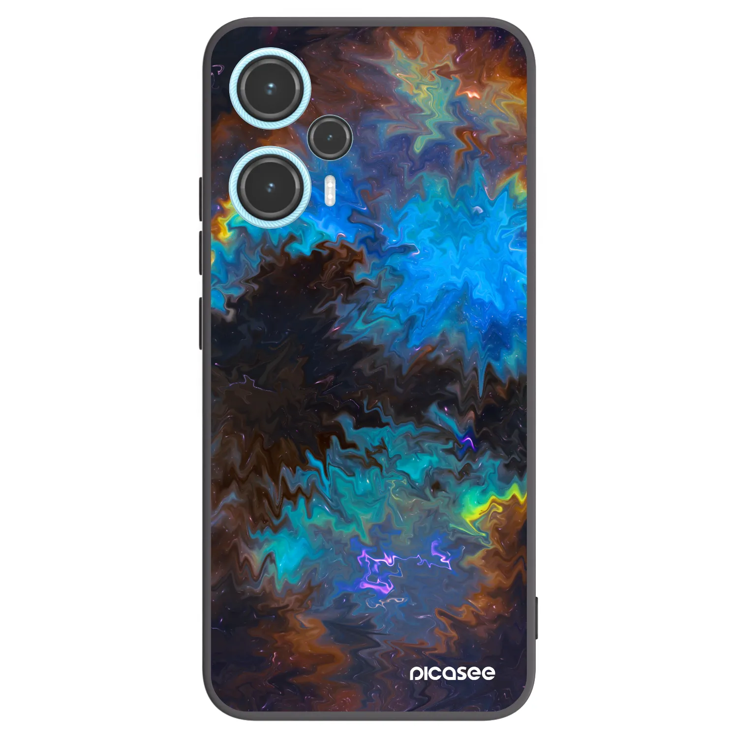 Picasee Μαύρη θήκη σιλικόνης για Xiaomi Poco F5 - Space