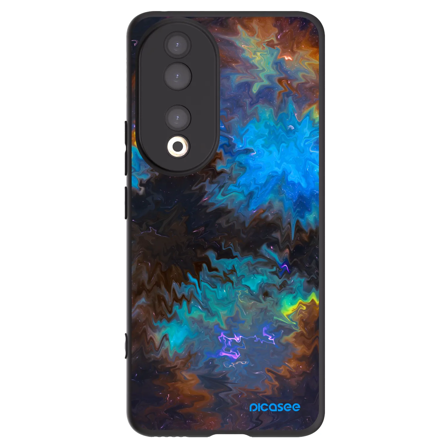 Picasee Μαύρη θήκη σιλικόνης για Honor 90 5G - Space