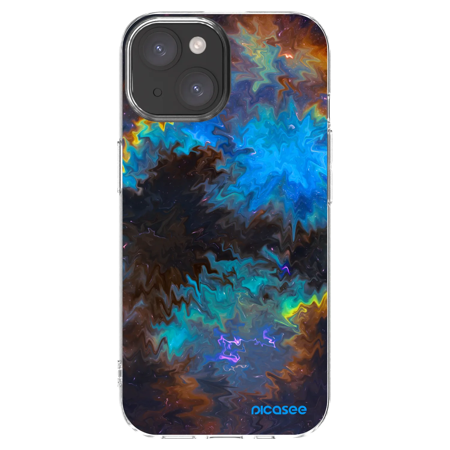 Picasee διαφανής θήκη σιλικόνης Apple iPhone 15 - Space