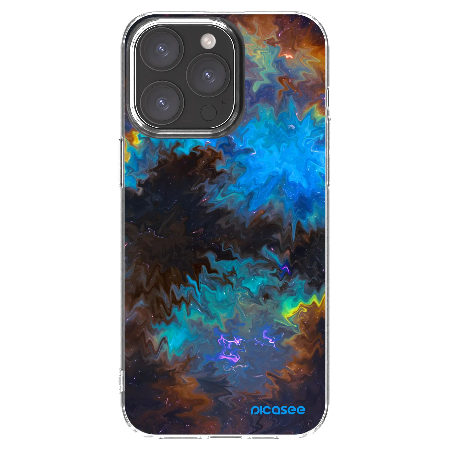 Picasee διαφανής θήκη σιλικόνης Apple iPhone 15 Pro Max - Space