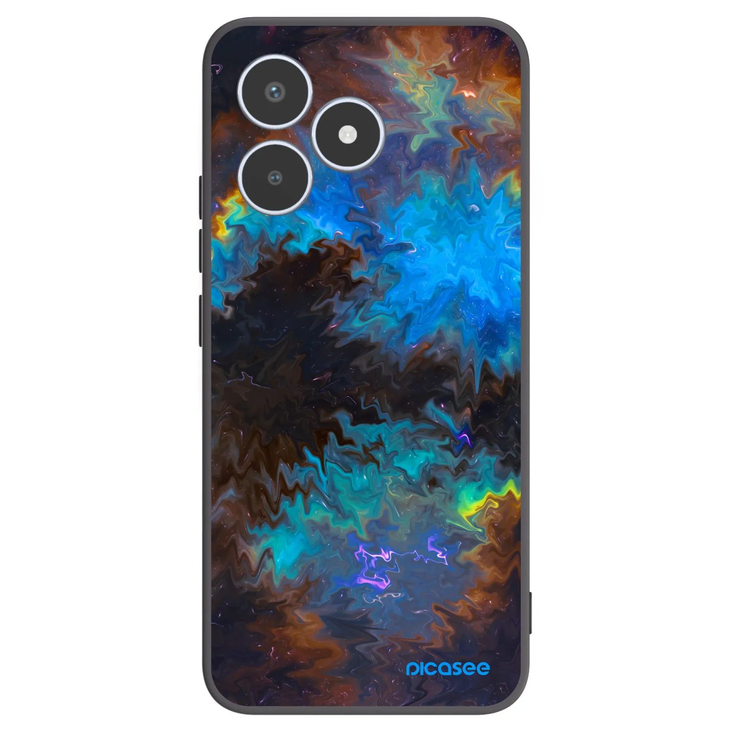 Picasee Μαύρη θήκη σιλικόνης για Realme C53 - Space