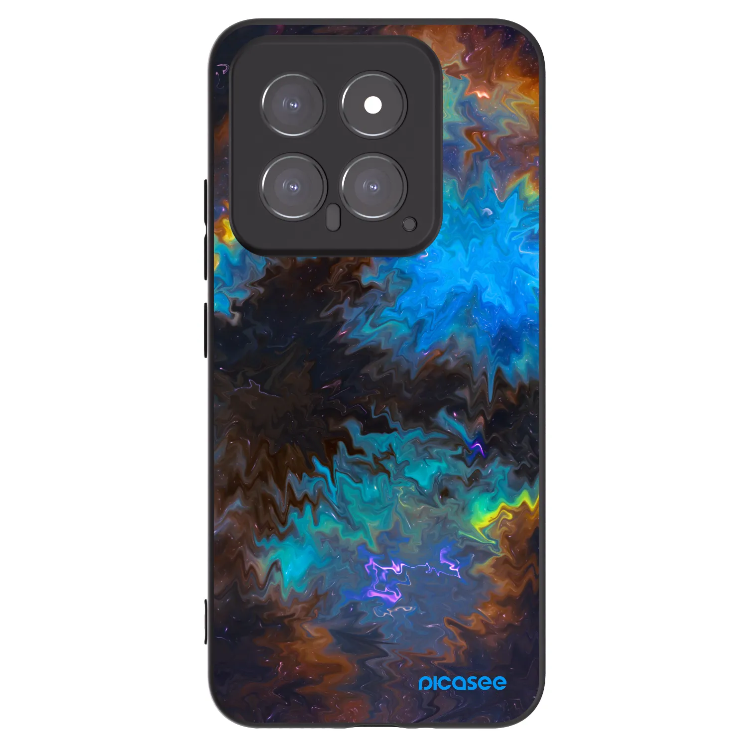 Picasee Μαύρη θήκη σιλικόνης για Xiaomi 14 - Space