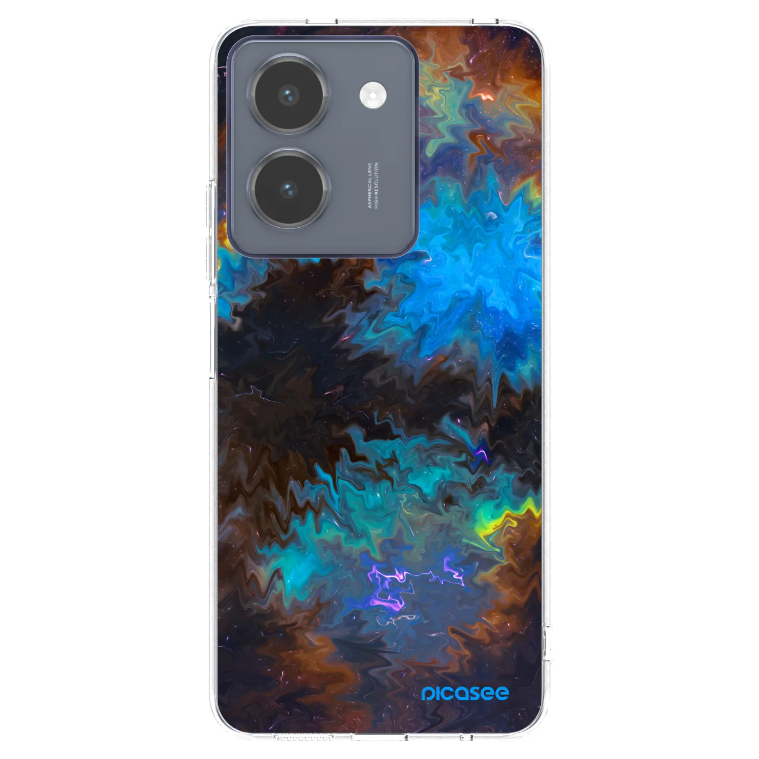 Picasee διαφανής θήκη σιλικόνης Vivo Y36 4G - Space