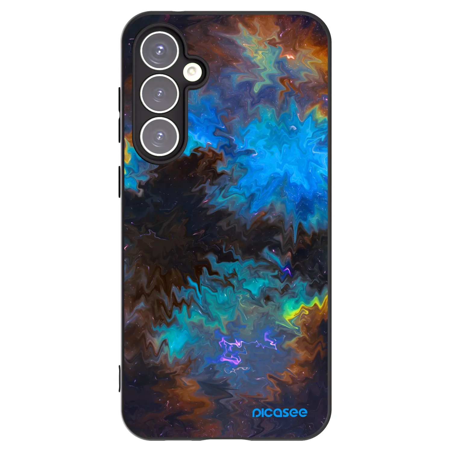 Picasee Μαύρη θήκη σιλικόνης για Samsung Galaxy S23 FE S711B - Space