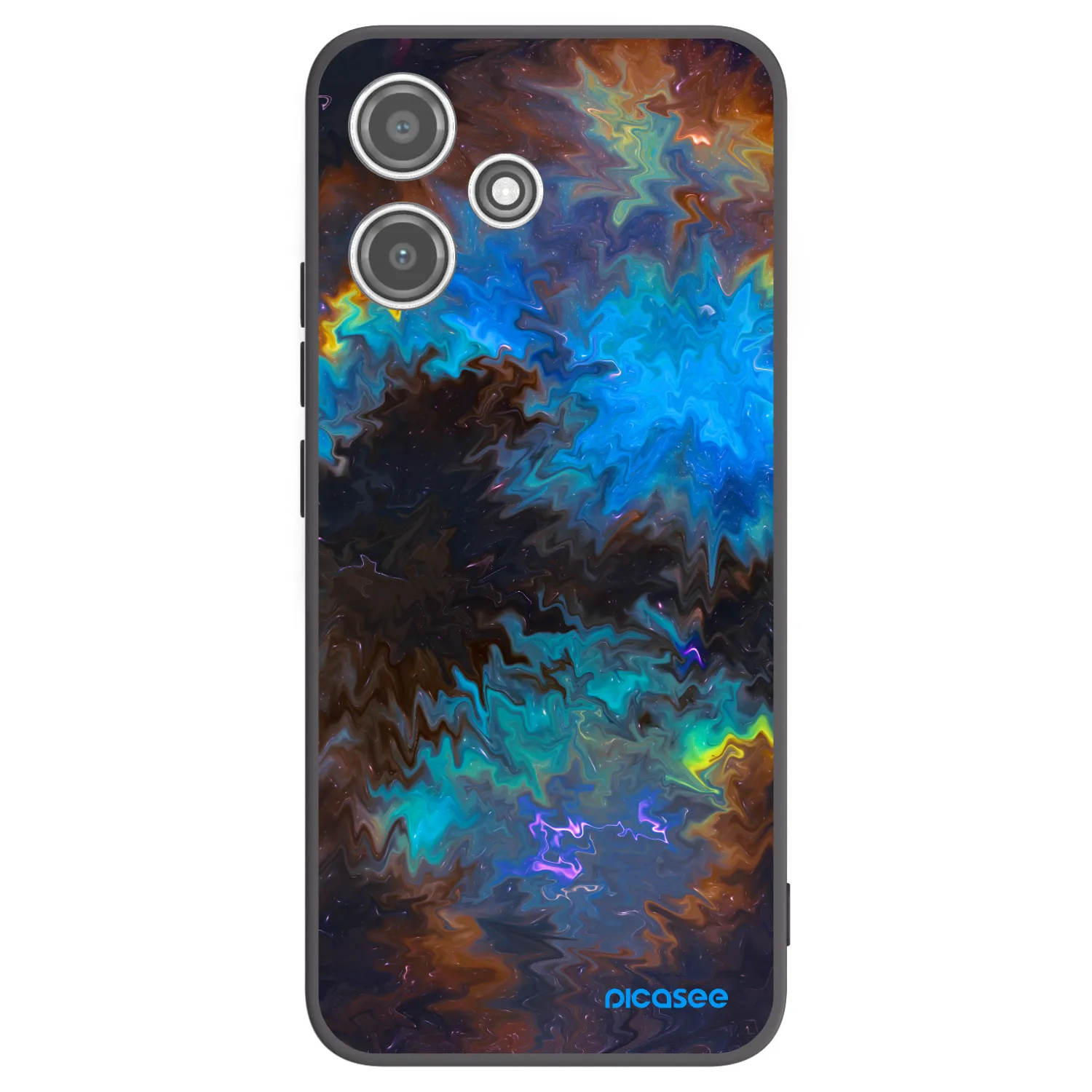 Picasee Μαύρη θήκη σιλικόνης για Xiaomi Redmi 12 5G - Space