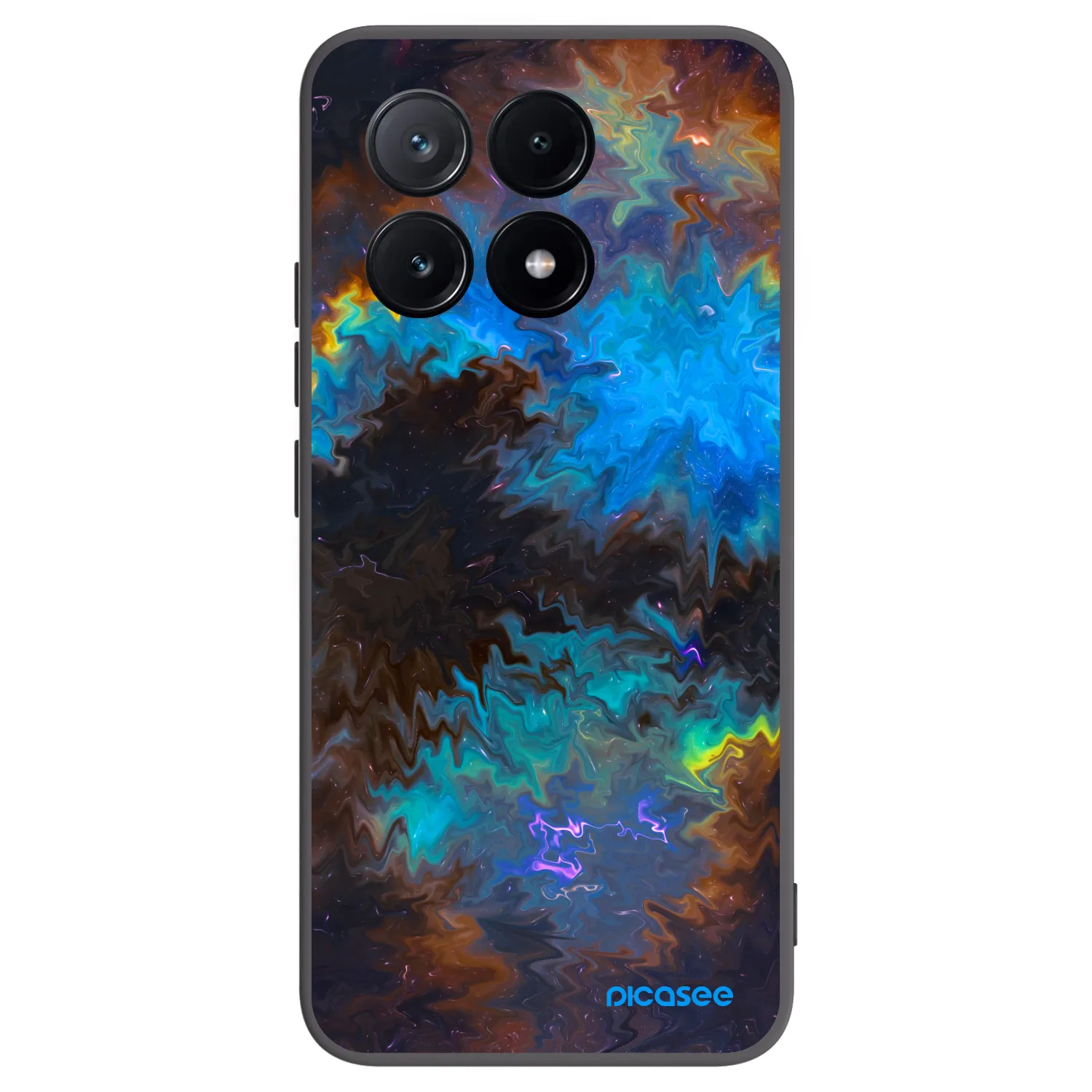 Picasee Μαύρη θήκη σιλικόνης για Xiaomi Poco X6 Pro - Space