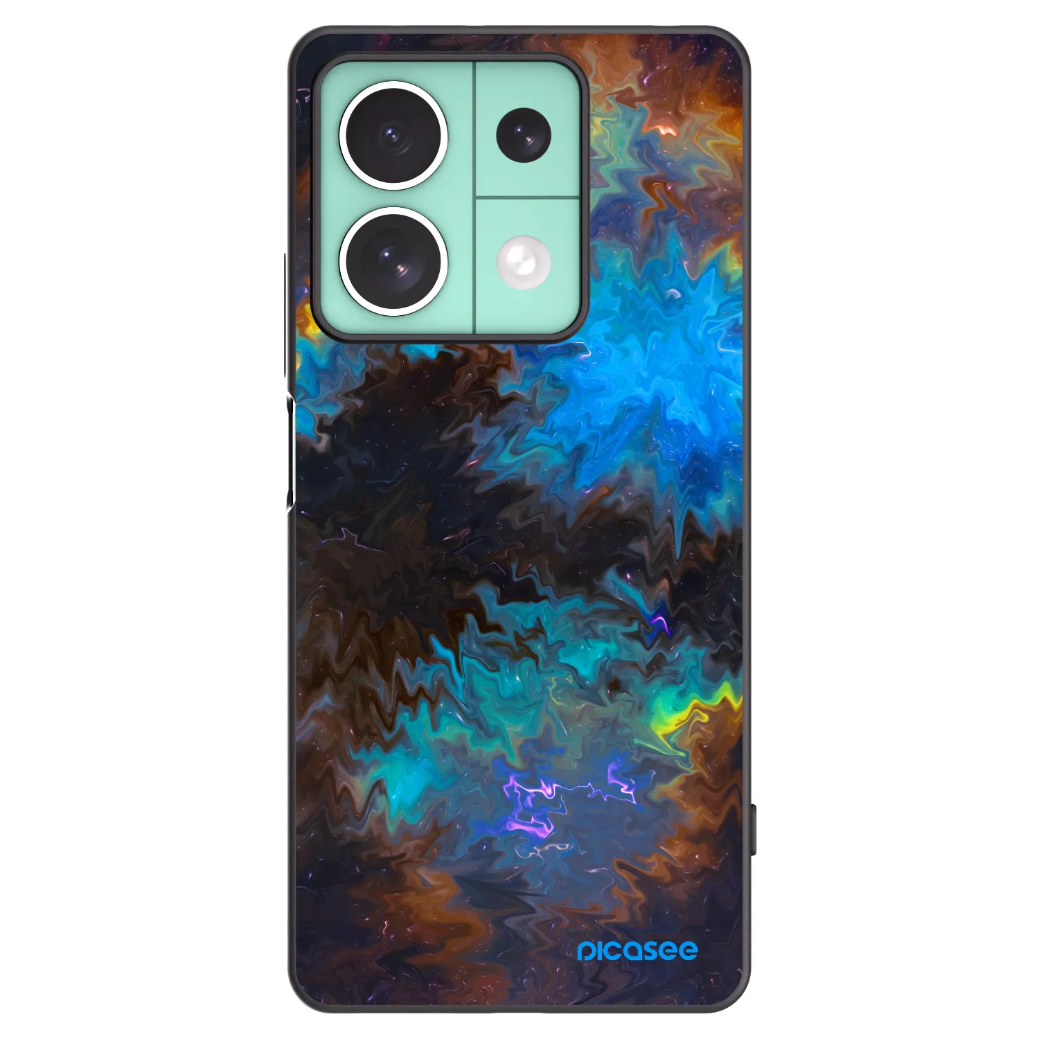 Picasee Μαύρη θήκη σιλικόνης για Xiaomi Redmi Note 13 5G - Space