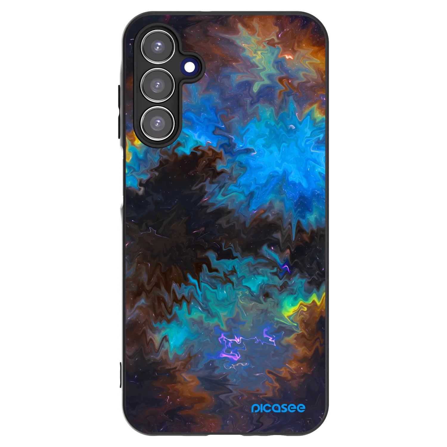 Picasee Μαύρη θήκη σιλικόνης για Samsung Galaxy A15 A156B 5G - Space