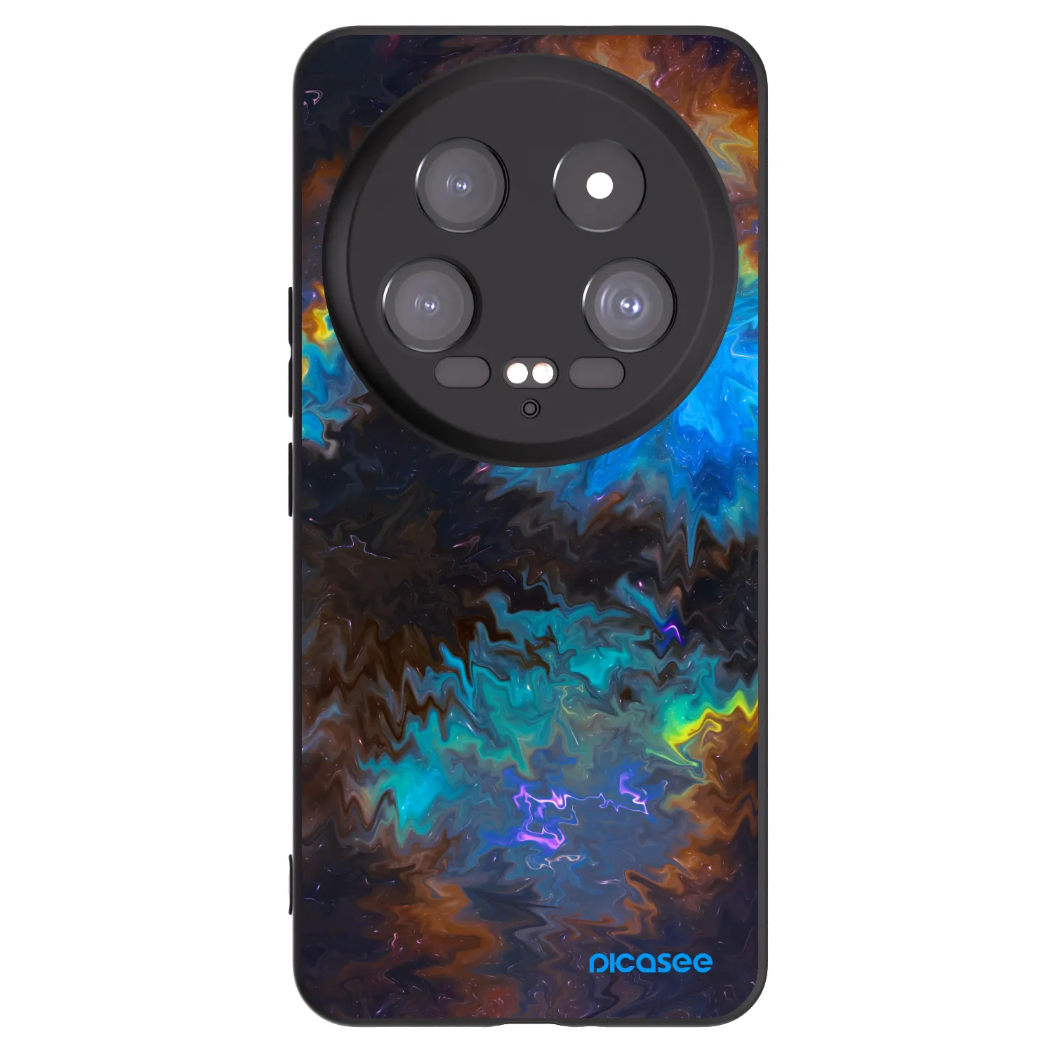 Picasee Μαύρη θήκη σιλικόνης για Xiaomi 14 Ultra - Space