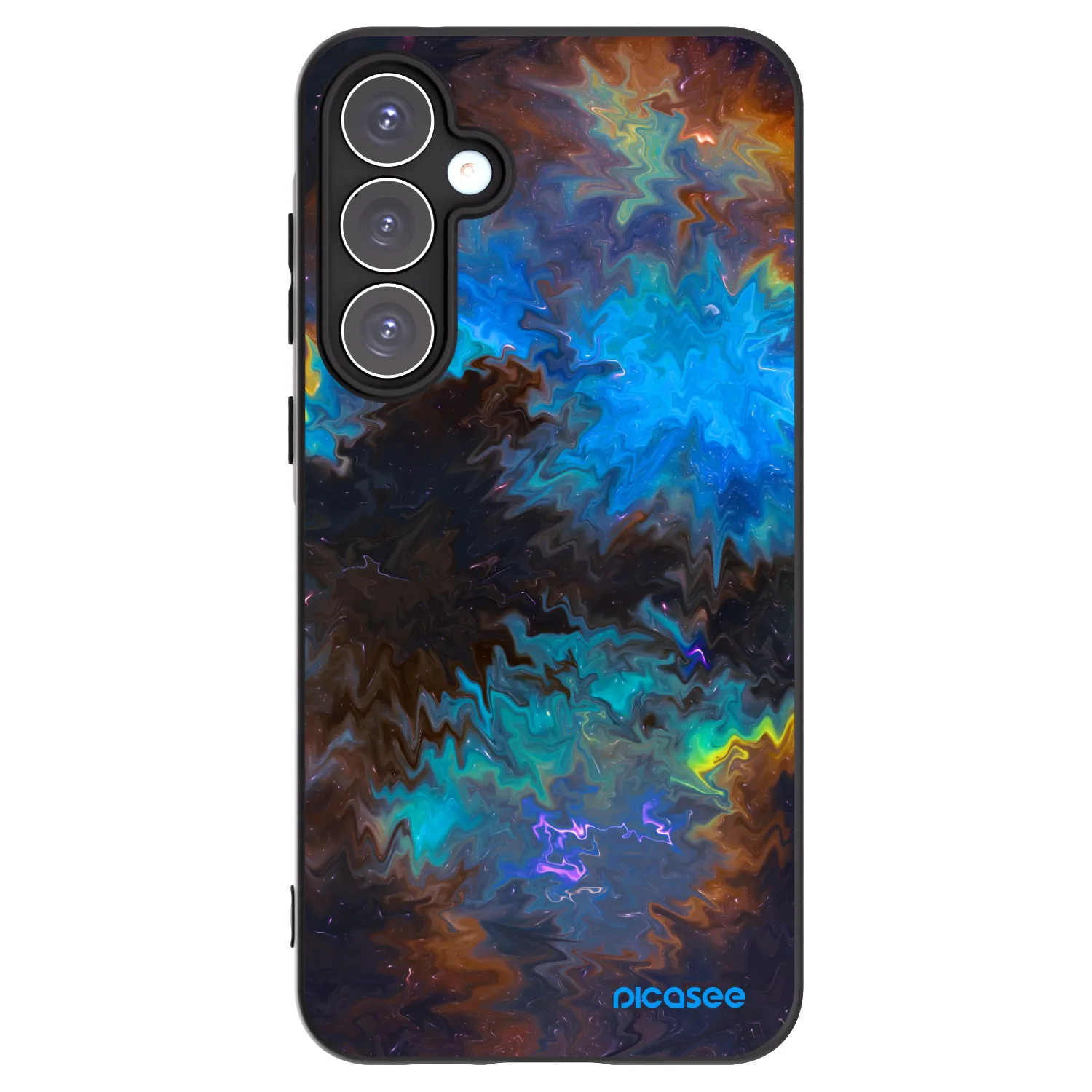 Picasee Μαύρη θήκη σιλικόνης για Samsung Galaxy A55 5G A556B - Space