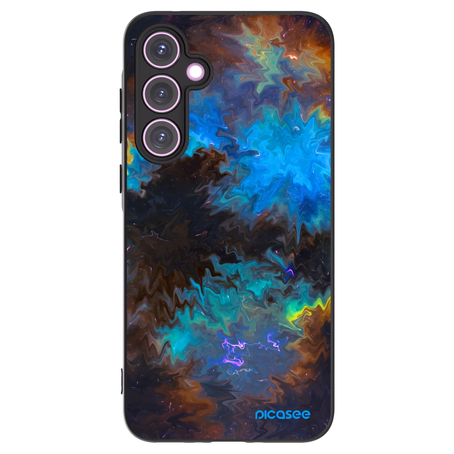 Picasee Μαύρη θήκη σιλικόνης για Samsung Galaxy A35 5G A356B - Space