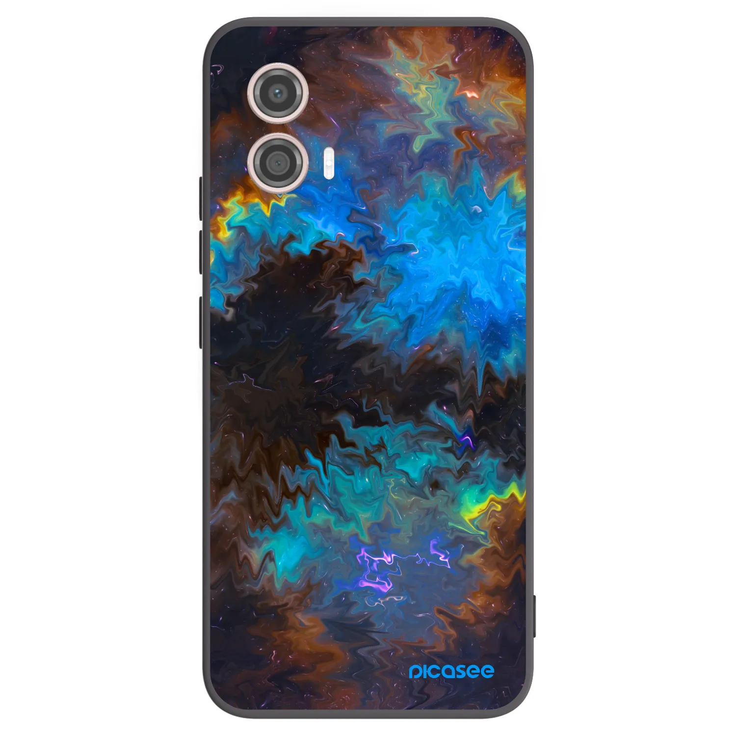 Picasee Μαύρη θήκη σιλικόνης για Motorola Moto G53 5G - Space